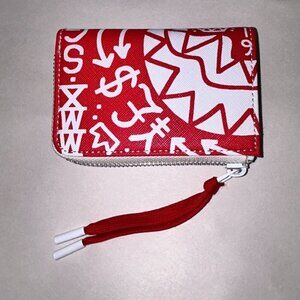 Sprayground Limited Edition Red and White Zip Wallet, Pavin, BB2 season code